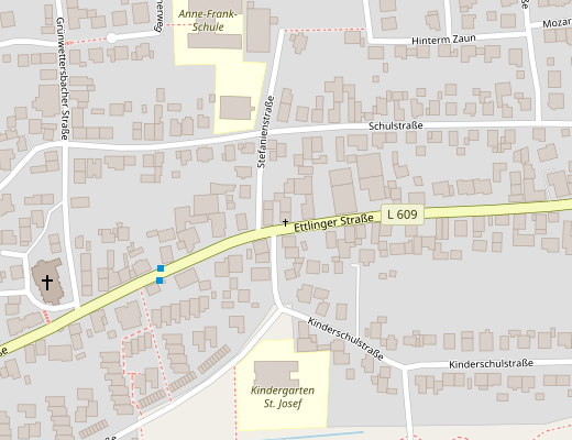 Lageplan mit Link zu openstreetmap.org