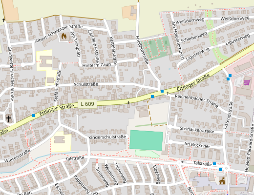 Lageplan mit Link zu openstreetmap.org