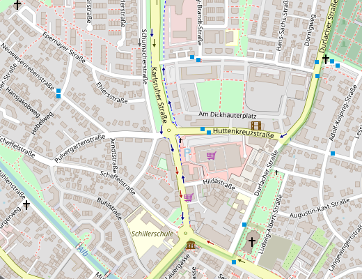 Lageplan mit Link zu openstreetmap.org