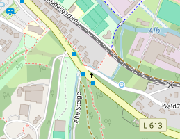 Lageplan mit Link zu openstreetmap.org