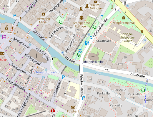 Lageplan mit Link zu openstreetmap.org