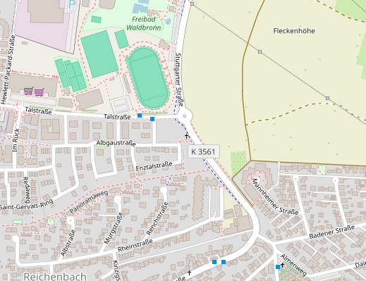 Lageplan mit Link zu openstreetmap.org